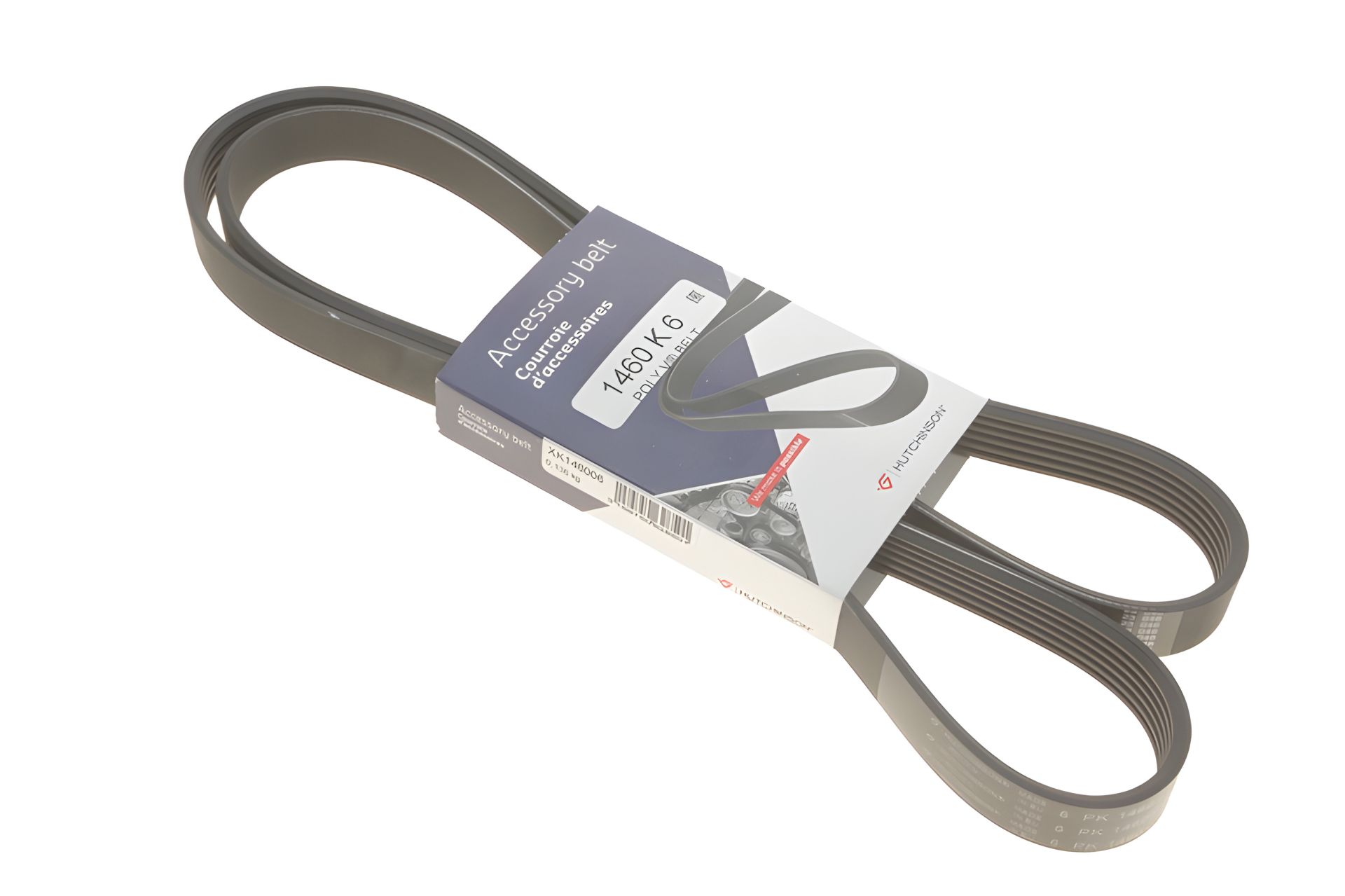 Поликлиновый ремень генератора 6PK1460 для Combo 1.2/1.4i, Hutchinson (1460K6) Поликлиновый ремень генератора 6PK1460 для Combo 1.2/1.4i, Hutchinson (1460K6)