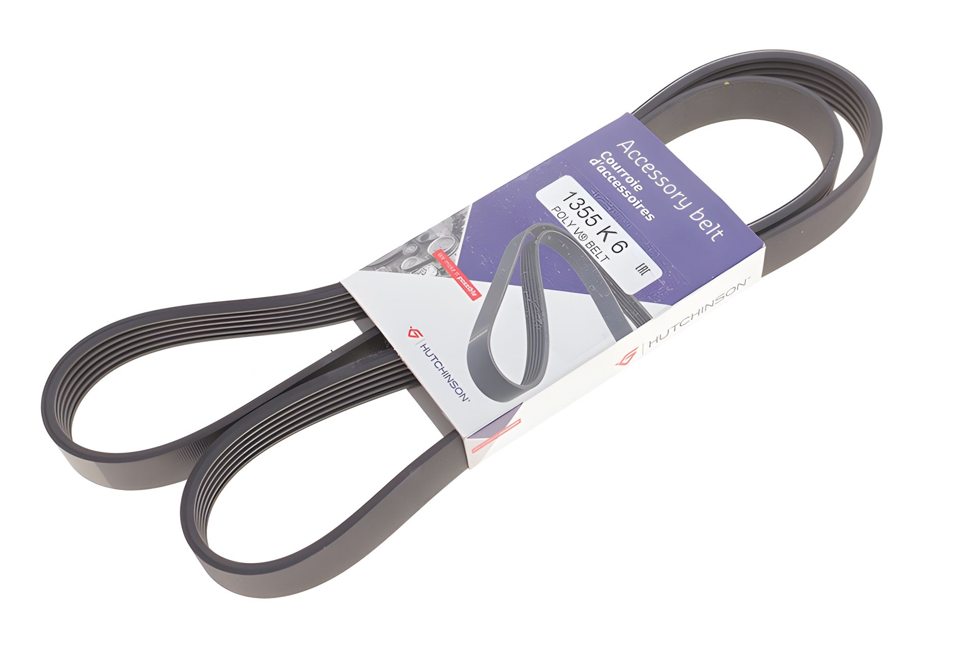 Ремінь генератора 6PK1353 T4 2.4D 96 (-ABS) від Hutchinson (1355K6) Ремінь генератора 6PK1353 T4 2.4D 96 (-ABS) від Hutchinson (1355K6)