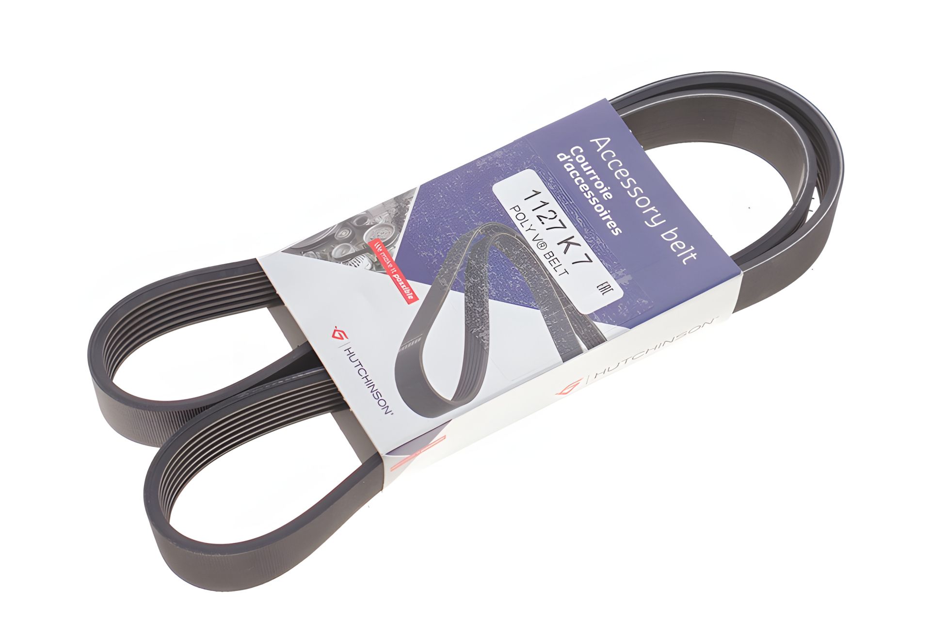 Генераторный ремень 7PK1125 Megane II 0308 1.9dCi, Hutchinson (1127K7) Генераторный ремень 7PK1125 Megane II 0308 1.9dCi, Hutchinson (1127K7)