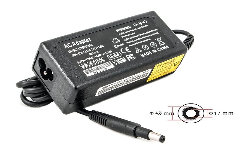 Блок живлення Power Plant для ноутбуків HP, 220V, 19.5V, 65W, 3.33A (4.8*1.7) Блок живлення Power Plant для ноутбуків HP, 220V, 19.5V, 65W, 3.33A (4.8*1.7)