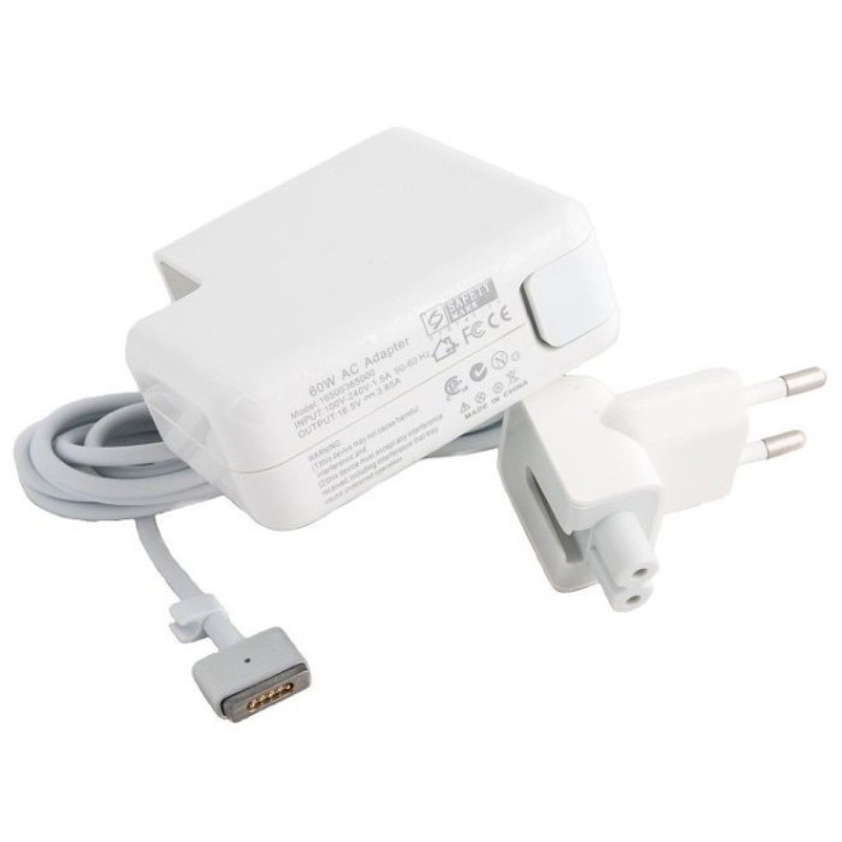 Блок живлення Power Plant для ноутбуків Apple, 220V, 16.5V, 60W, 3.65A (MagSafe 2) Блок живлення Power Plant для ноутбуків Apple, 220V, 16.5V, 60W, 3.65A (MagSafe 2)