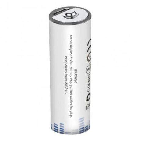 Аккумуляторная Батарейка AA (Li-ion) 2500mWh с разъемом Type-C (без кабеля) Характеристики AA