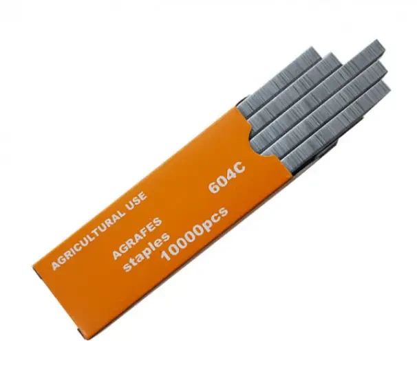 Скоби 604С на садовий степлер для підвязки рослин (10000 шт) Скоби 604С на садовий степлер для підвязки рослин (10000 шт)