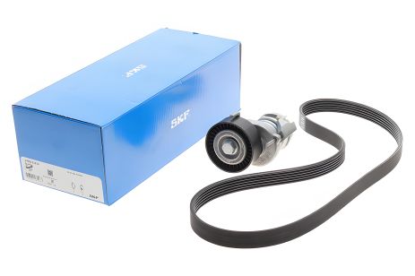 Модуль натяжителя ремня (ролик и ремень) для SKODA, SEAT, SKF (VKMA31216)