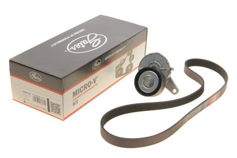 Роликовий модуль натягувача ременя (ролик, ремінь) SKODA SUPERB III, GATES (K026PK1028)