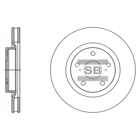 Тормозной диск LEXUS ES, TOYOTA CAMRY, SANGSIN (HI-Q) (SD4082), надежный