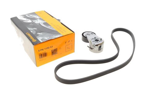 Роликовий модуль натягувача ременя (ролик, ремінь) 5PK1150K1, CONTINENTAL (5PK1150K1)