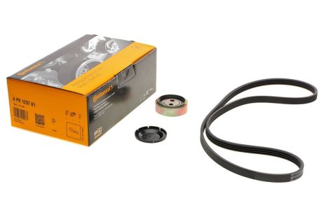 Роликовий модуль натягувача ременя (ролик, ремінь) CONTINENTAL (4PK1237K1)