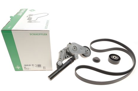 Модуль натяжителя ремня (ролик, ремень) SKODA, SEAT, INA (529047110)