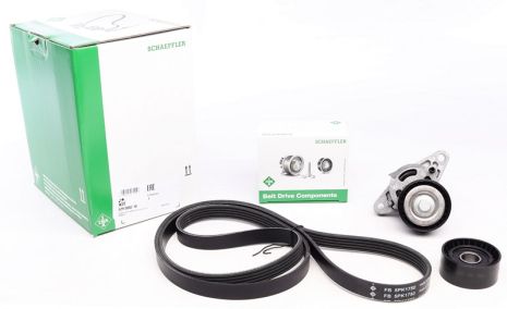 Роликовий модуль натягувача ременя, к-кт RENAULT THALIA II, INA (529008210)