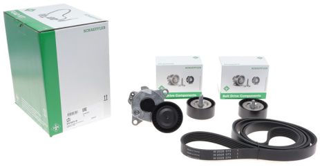 Роликовий модуль натягувача ременя, к-кт MERCEDES BENZ, MERCEDES-BENZ CLS SHOOTING, INA (529047910)