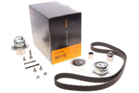 Роликовий модуль натягувача ременя (ролик, ремінь, помпа) AUDI SEAT SKODA, SEAT SKODA VW, CONTINENTAL (CT1139W