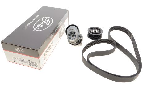 Комплект натягувача ременя з роликом для DACIA, RENAULT, GATES (K017PK1570)