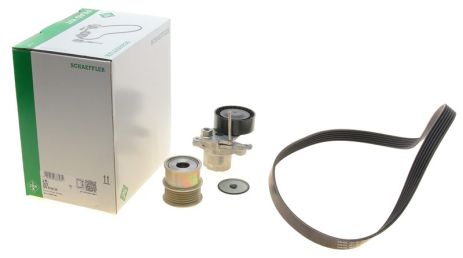 Роликовий модуль натягувача ременя (ролик, ремінь) SKODA, SEAT, INA (529015920)