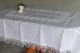 Скатерть ткань с кружевом 150х220 см 80384/белый