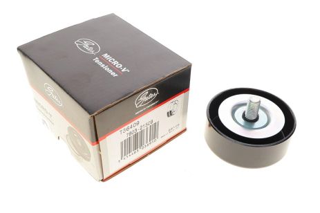 Ролик ремня генератора натяжной Lacetti, Gates (T36409) маленький ф70 мм металл. (96435138)