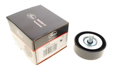 Натяжной ролик ремня генератора Lacetti, Gates (T36409) маленький ф70 мм металл. (96435138) Натяжной ролик ремня генератора Lacetti, Gates (T36409) маленький ф70 мм металл. (96435138)