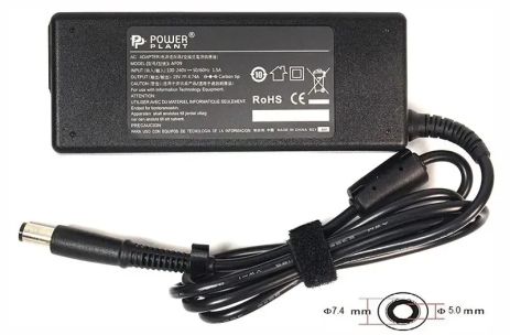 Блок живлення Power Plant для ноутбуків HP, 220V, 19V, 90W, 4.74A (7.4*5.0)