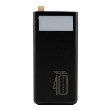 Power Bank Ridea RP-D40L+ Phoenix40+ PD/QC 3.0 20 W digital display + lamp 40000 mAh Power Bank Ridea RP-D40L+ Phoenix40+ PD/QC 3.0 20 W digital display + lamp 40000 mAh