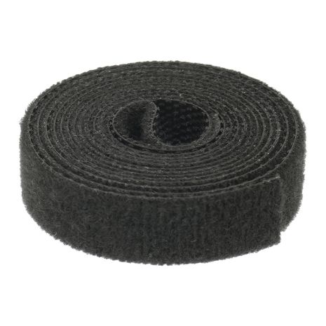 Кабельний органайзер Aida для стяжки дротів з липучкою, 10 мм x 1 м, чорний