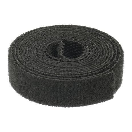 Кабельний органайзер Aida для стяжки дротів з липучкою, 10 мм x 1 м, чорний