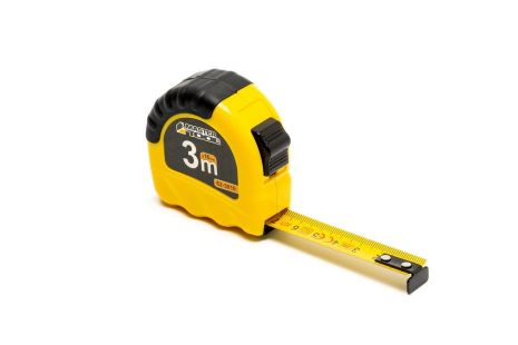Рулетка Shiftlock 3 м×16 мм фіксатор полотна нейлонове покриття MASTERTOOL 62-3016