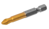Насадка викруткова PZ2 50 мм ¼" S2/TITAN набір 2 шт MASTERTOOL 10-92-510