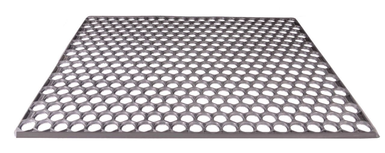 Коврик придверный "Соты" резиновый 600х400х12 мм MASTERTOOL 92-0709 Коврик придверный "Соты" резиновый 600х400х12 мм MASTERTOOL 92-0709