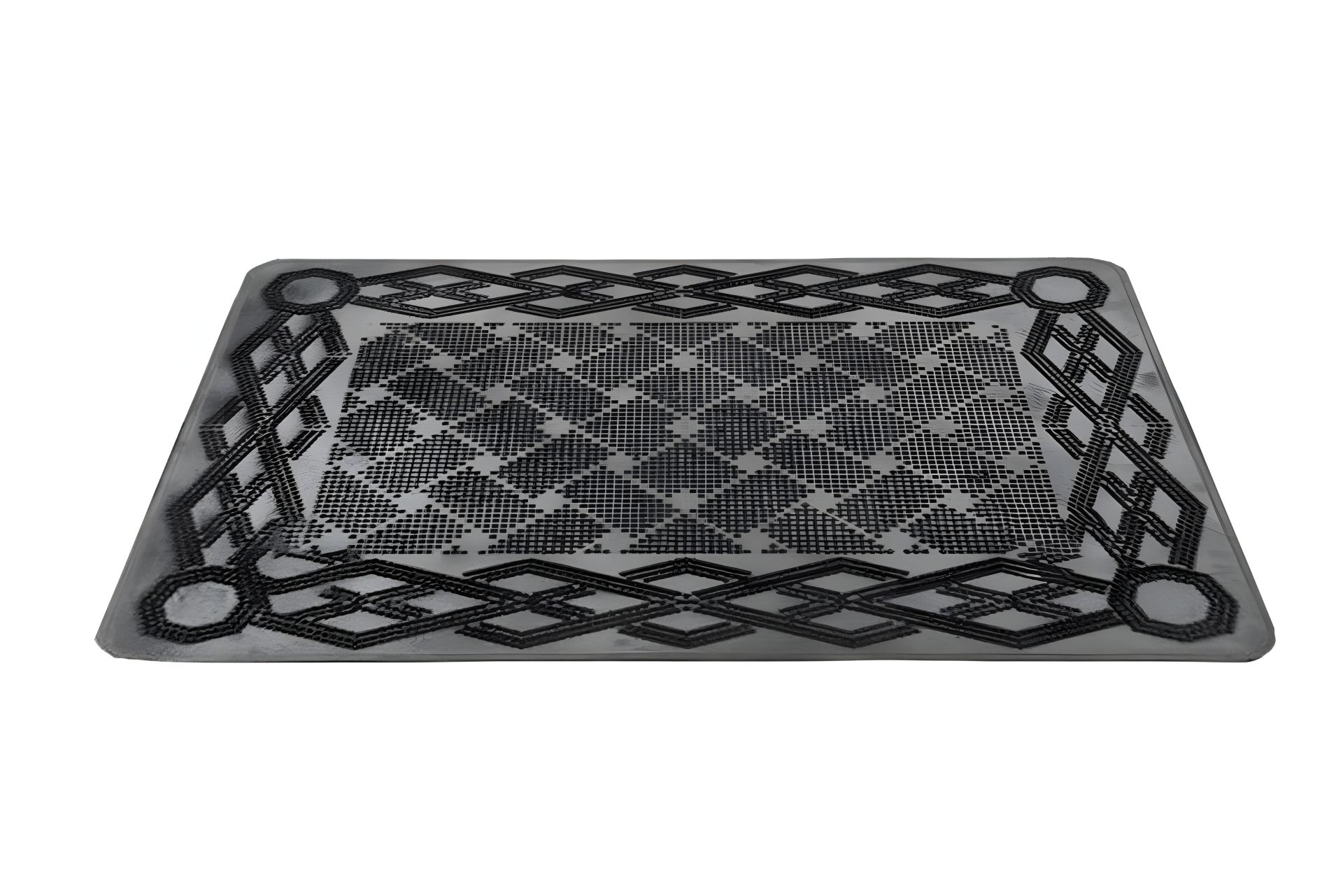 Придверний килимок гумовий "Плетіння" 572х420х5 мм MASTERTOOL 92-0154 Придверний килимок гумовий "Плетіння" 572х420х5 мм MASTERTOOL 92-0154