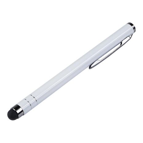 Стілус ємнісний, металевий, білий
