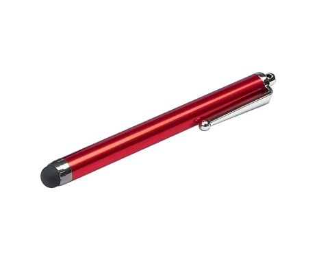 Стилус ёмкостный , c отверстием для крепления, красный