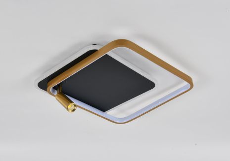 Светильник потолочный светодиодный VALESO CH8005, LED, 4700LM, Черный+Золото