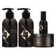 Набор Hadat Liquid Silk QUAD для ухода за волосами: шампунь, кондиционер, маска и масло, 2х250/300/60 мл