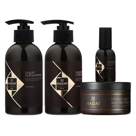 Набор Hadat Liquid Silk QUAD для восстановления блеска волос Набор Hadat Liquid Silk QUAD для восстановления блеска волос