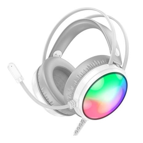 Игровые Наушники Borofone BO108 Flame Цвет Белый Игровые Наушники Borofone BO108 Flame Цвет Белый