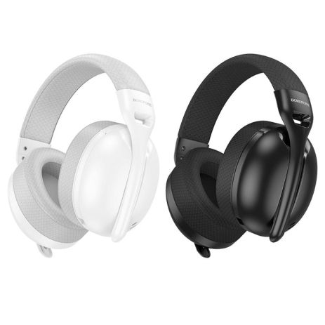 Ігрові навушники Borofone BO30 Magic light (Bluetooth, Type-C to 3.5 wired) М'ята пачка Колір Чорний