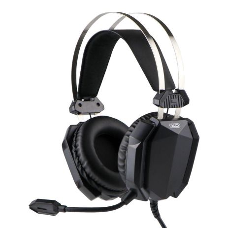 Ігрові навушники XO-GE-07 Static RGB Long mic USB+Dual 3.5mm Колір Чорний