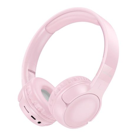 Блютуз Стерео Гарнитура Borofone BO32 Цвет Розовый