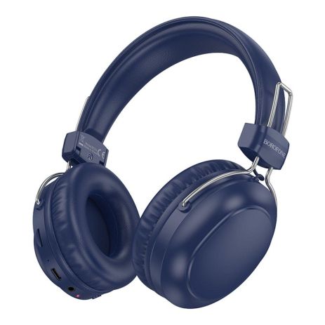 Блютуз Стерео Гарнитура Borofone BO33 Цвет Синий