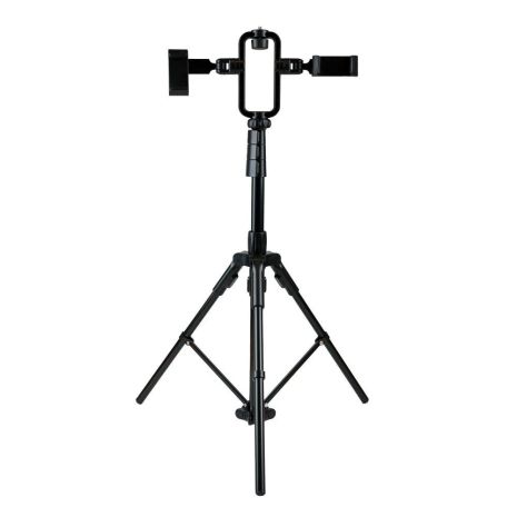 Штатив Для Двох Телефонів і Лампи N01 1.9м Колір Чорний