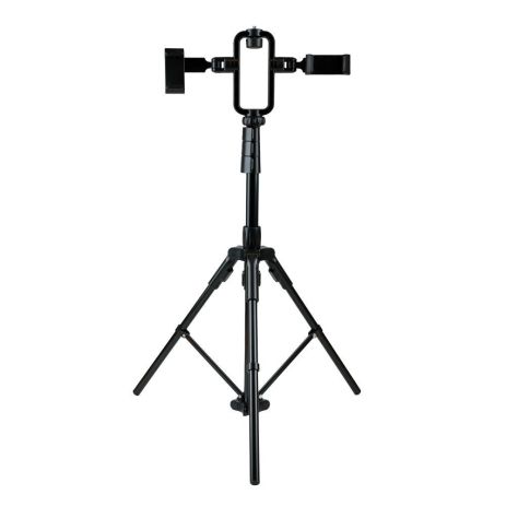 Штатив Для Двох Телефонів і Лампи N01 1.9м Колір Чорний