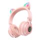 Блютуз Стерео Гарнитура Borofone BO18 Cat Ear Цвет Розовый