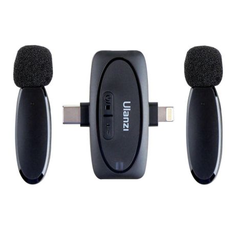 Бездротовий петличний Мікрофон Ulanzi V6 3 в1 Характеристика Чорний