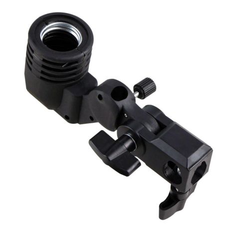 Держатель SHL-002 1 лампа с патроном E27 и отверстием для фото-зонта Цвет Черный