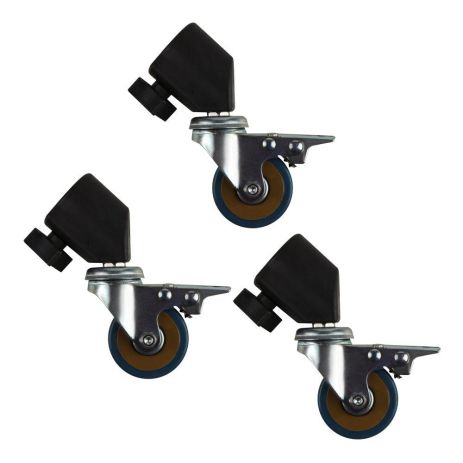 Комплект Колес для Фотооборудования 22мм (Метал) Цвет Черный