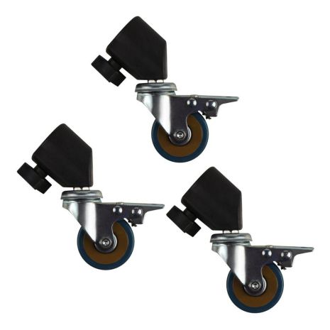 Комплект Колес для Фотооборудования 22мм (Метал) Цвет Черный