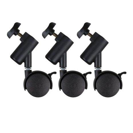 Комплект Колес для Фотооборудования 16мм (пластик) Цвет Черный