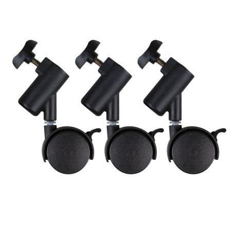 Комплект Колес для Фотооборудования 16мм (пластик) Цвет Черный
