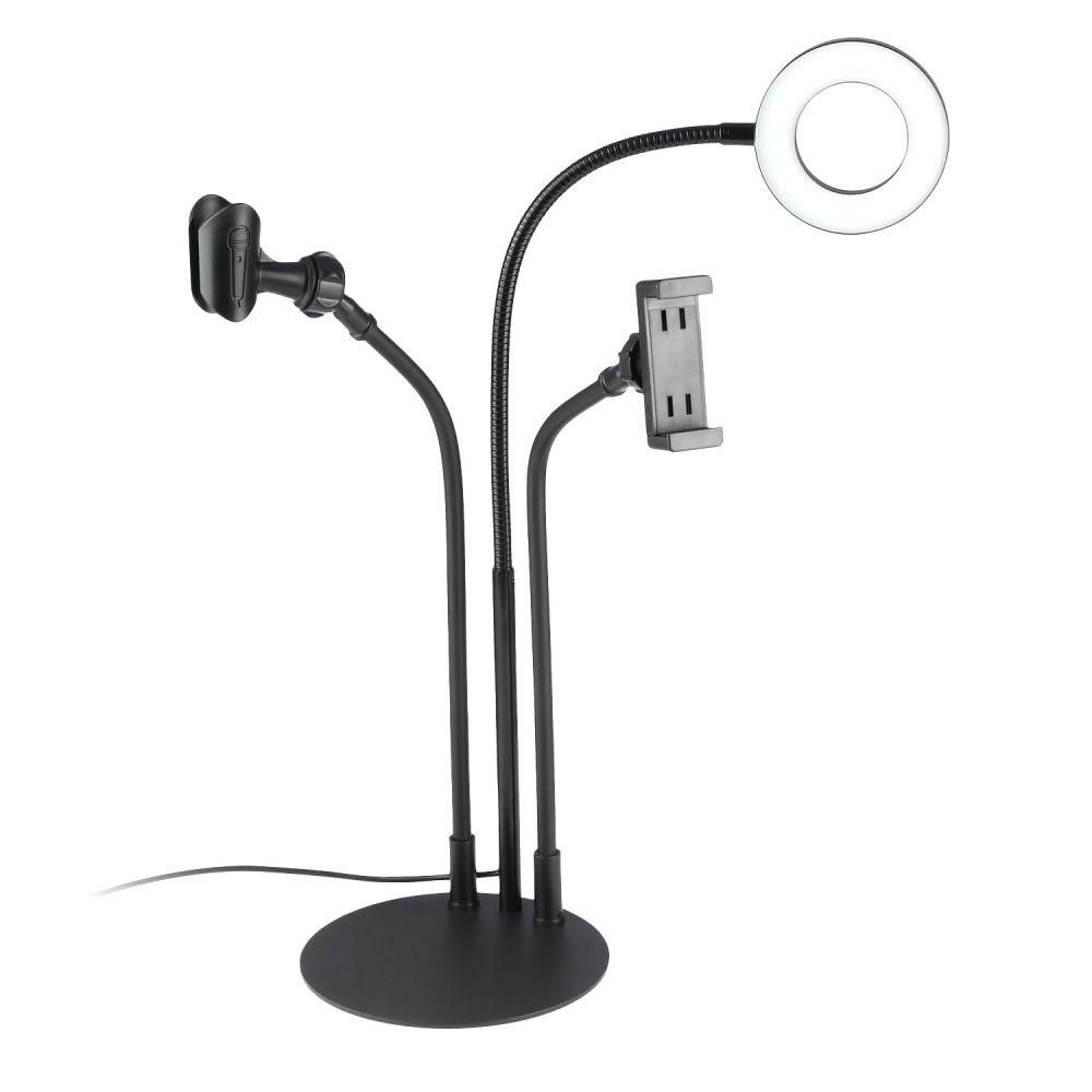 Лампа Fill Light 3 in 1 9cm Настольная Цвет Черный Лампа Fill Light 3 in 1 9cm Настольная Цвет Черный