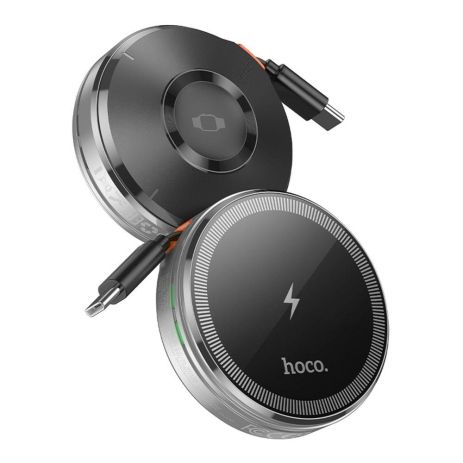 Беспроводное Зарядное Устройство Hoco CQ18 2-in-1 15W Magnetic (iWatch) Цвет Серебристый